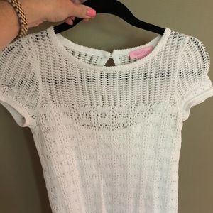 White Crochet Lilly Pulitzer Dress - size XS